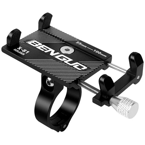 G-81 Aluminum Bicycle Phone Holder for 3.5-6.2 Inch Smartphone