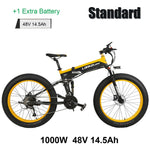 T750Plus Folding Electric Bike, 48V 10A/14.5A Li-ion Battery