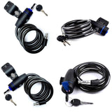 Universal Anti-Theft Bicycle Bike Lock Stainless Steel Cable Coil