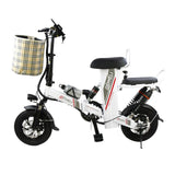 12-inch   Mini Double Seat Electric and Folding Bike