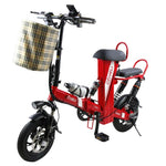 12-inch   Mini Double Seat Electric and Folding Bike